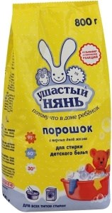 Стиральный порошок Ушастый нянь для детского белья 800 г 4600697010120