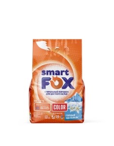 SMART FOX  Порошок для стирки  COLOR Горный эдельвейс, 3кг 4660304070039