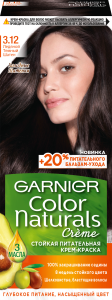 Краска для волос Garnier Color Naturals оттенок 3.12 Ледяной Темный Шатен 3600542335973