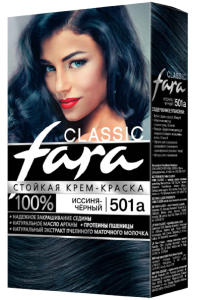 Краска для волос Fara Classic тон 501а Иссиня-черный 4607014950862