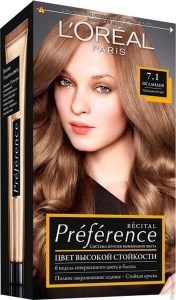 Краска для волос L'Oreal Paris Preference тон 7.1 Исландия Пепельный русый 3600523948437