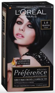 Краска для волос L'Oreal Paris Preference тон 1.0 Неаполь Черный 3600521916551
