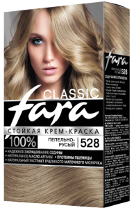 Краска для волос Fara Classic тон 528 Пепельно-русый 4607014959063