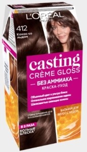 Краска для волос L'Oreal Paris Casting Creme Gloss тон 412 Какао со льдом 3600521988756