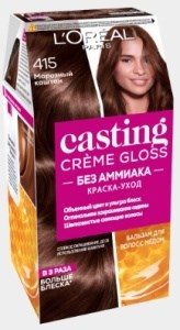 Краска для волос L'Oreal Paris Casting Creme Gloss тон 415 Морозный каштан 3600521119525