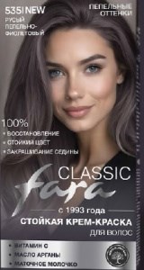 Краска для волос FARA Classic  535 Русый пепельно-фиолетовый 4650212709305