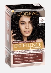 Краска для волос L'Oreal Paris Excellence тон 1U Черный Универсальный 3600523998654