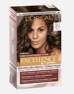 Краска для волос L'Oreal Paris Excellence тон 5U Светло-каштановый 3600524088897