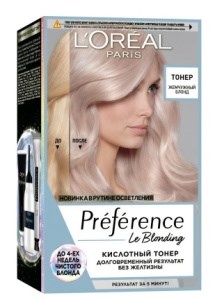 Краска для волос L'Oreal Paris Preference  Кислотный ТОНЕР Жемчужный блонд 3600524128791