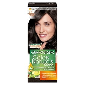 Краска для волос Garnier Color Naturals оттенок 2.0 Элегантный черный 3600542033558