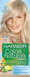 Краска для волос Garnier Color Naturals оттенок 111 Суперосветляющий платиновый блонд 3600540168641