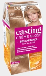 Краска для волос L'Oreal Paris Casting Creme Gloss тон 810 Светло-русый перламутровый 3600521119617