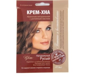 Крем-хна с репейным маслом Натуральный русый 50 мл 4670017920231