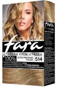 Краска для волос Fara Classic тон 514 Естественный русый 4607014959018