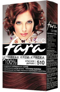 Краска для волос Fara Classic тон 510 Красное дерево 4607014958950