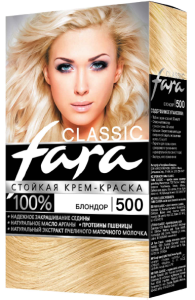 Краска для волос Fara Classic тон 500 Блондор 4607014958776