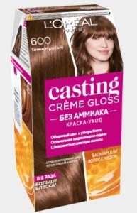 Краска для волос L'Oreal Paris Casting Creme Gloss тон 600 Темно-русый 3600521119563