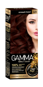 Крем-краска для волос Gamma Perfect Color тон 6.5 Сочный гранат, 100мл 4600936171452