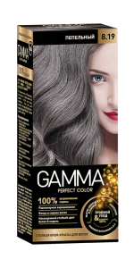 Крем-краска для волос Gamma Perfect Color тон 8.19  Пепельный, 100мл 4600936171544