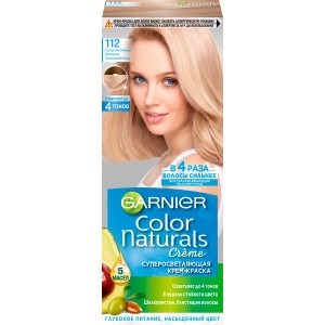 Краска для волос Garnier Color Naturals оттенок 112 Суперосветляющий Жемчужно-Платиновый блонд 3600542422512