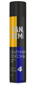 Сибиар Лак TANDEM Объемные локоны №4 сильная фиксация 360мл 4600171535187