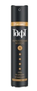 Лак для волос ТАФТ Power Укрепление с кератином мегафиксация (5) 225 мл 4015000938594