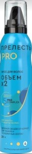 Мусс для укладки волос Прелесть Professional Объем сильная фиксация (3) 160 мл 4600104028700