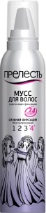 Мусс для волос Прелесть сильная фиксация (4) 160 мл 4600104022746