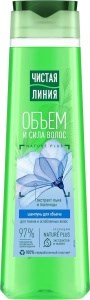 Шампунь для волос Чистая Линия Пшеница и лен Объем и сила 400 мл 4600702082005