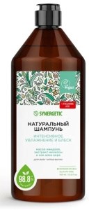 Шампунь Synergetic натуральный Бессульфатный Интенсивное увлажнение и блеск 400 мл 4607971454977