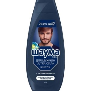 Шампунь Шаума Мужской  Ultra Сила с Хмелем 360 мл 4015100734447