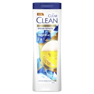 Шампунь и бальзам-ополаскиватель Сlean от Сlear, Объем и сила, 365мл 8714100909508