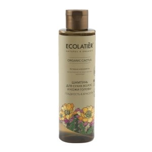 Ecolatier Шампунь для волос ORGANIC CACTUS Flower Гладкость&Красота 250мл 4620046172590