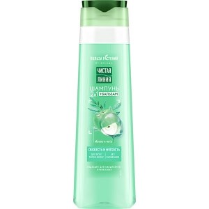 Шампунь  для волос 2в1 Свежесть  Чистая Линия  385 мл 8714100863459