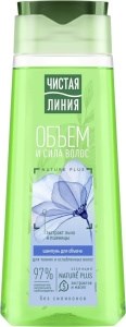 Шампунь для волос Чистая Линия Пшеница и лен Объем и сила 250 мл 4600702082012