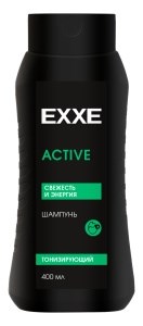 EXXE Шампунь  МУЖ. ACTIVE Тонизирующий, 400 мл 4620739986299