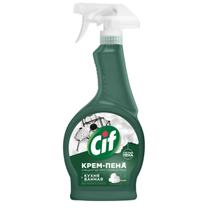 чистящая крем пена  Cif  удаляет до 100% стойкой грязи 500 мл 4605922031857