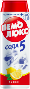 Порошок чистящий Пемолюкс Сода 5 Лимон, 480г 9000100980739