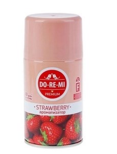 Освежитель воздуха Сменный баллон ДО-РЕ-МИ Премиум «Клубника со сливками»  250мл 4600171531912