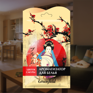 Ароматизатор для белья Greenfield Цветок сакуры 15 г 4607017943779