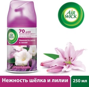Сменный баллон для освежителя воздуха Air Wick Нежность шелка и лилии 250 мл 4640018996108