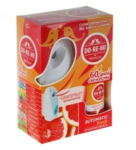 Комплект Автоматический освежитель ДО-РЕ-МИ Премиум Грейпфрут Фреш 4600171532704