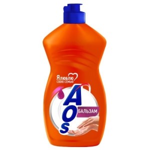 Средство для мытья посуды AOS Бальзам 2в1 450 мл 4604049095438
