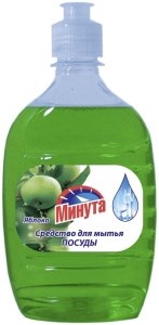 Средство для мытья посуды Минута Яблоко 500 мл 4605845000404