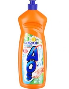 Средство для мытья посуды AOS Ромашка и Витамин Е 900 мл 4604049095605