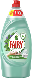 Средство для мытья посуды Fairy Нежные руки Чайное дерево и мята 900 мл 8001090017079