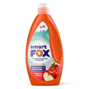 SMART FOX  Средство для мытья посуды  Медовое яблоко 0,4л 4660304070428