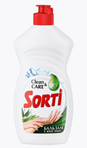 Капля Sorti   400гр   Ср-во д/мытья посуды  Бальзам с Алоэ вера 4604049104673