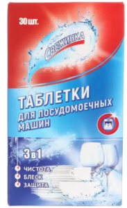Таблетки для посудомоечной машины Свежинка 30 штук 4607023658674