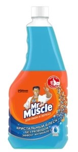 Запасной блок для мытья стекол Mr.Muscle После дождя  500 мл 5000204325669